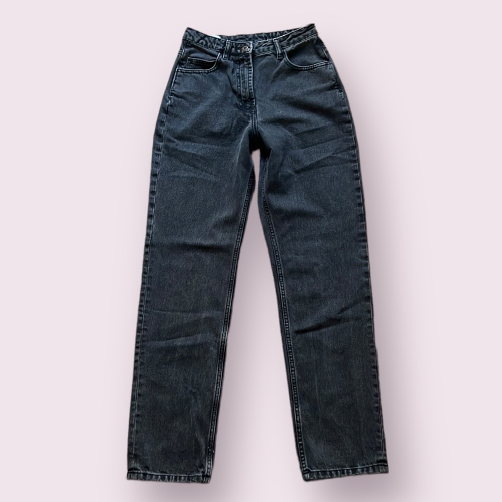 Collusion Black Wash Mom Jeans